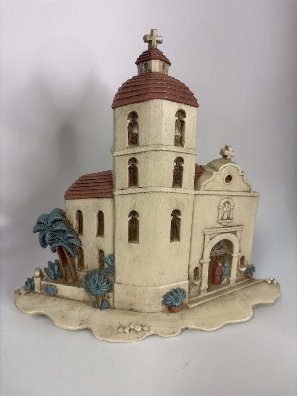 VTG 1993 Burwood Homco Spanish Church Wall Hang Decor Adobe House USA